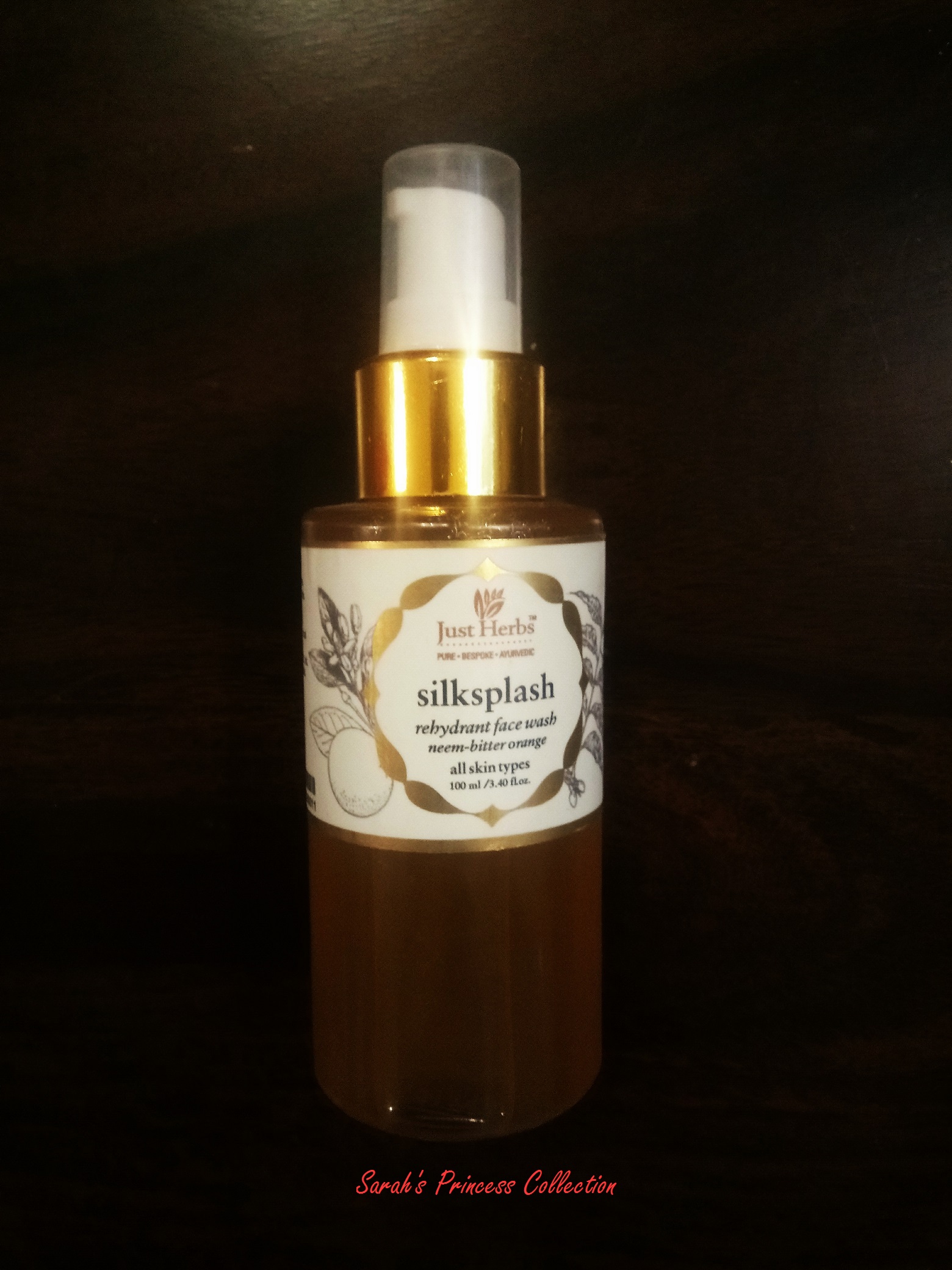 Just Herbs Silksplash Rehydrant Facewash, A Review - Sarah